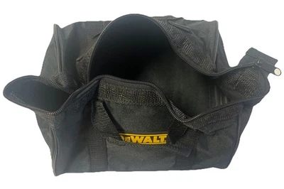 NEW DEWALT 11" X 8" X 7" Black Small Nylon Canvas Tool Bag Tote Carrying Case - Image 1 of 4