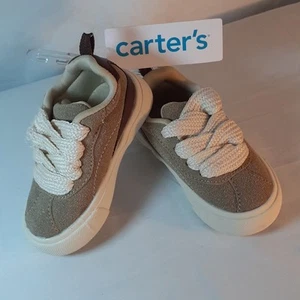 Zapatillas informales Carter's Baby talla 4M tostadas y marrones nuevas con etiquetas - Imagen 1 de 10