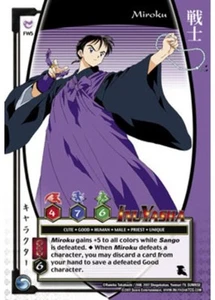 Juego de cartas coleccionables InuYasha Miroku (lámina) - Keshin #FW5 - Imagen 1 de 2