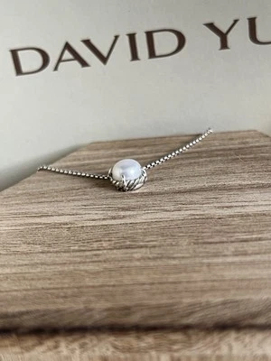 DAVID YURMAN Sterlin Silver Petite Chatelaine Pearl Necklace - Image 1 of 4