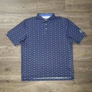 Polo dritta piumino uomo taglia XXL cameback golf polo shirt stampa all over - Foto 1 di 8
