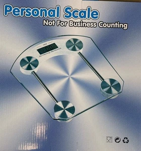 Personal Scale Electronic Bathroom Weighing Scale Glass Digital Batteries 180KG - Picture 1 of 8