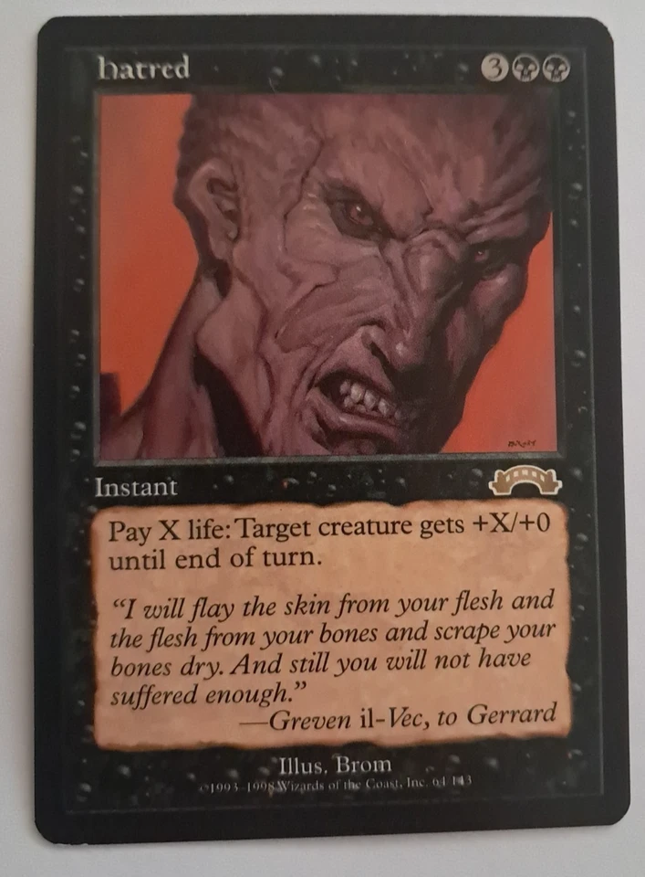 Hatred LP Exodus MTG Magic the Gathering Reserved List - Image 1 of 4