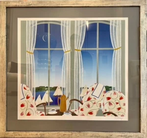 Serigrafie von Thomas F. McKnight "Newport Sailing" uns  "Mediterranean View" - Bild 1 von 2