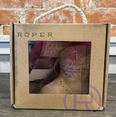 Botas Roper Cowbabies Tostadas Lavanda Brillante Cremallera 3-6 meses Talla 2. 09-016-1901-1527 Foto 1 de 4