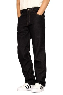 MEN'S REGULAR FIT STRAIGHT LEG DENIM JEANS OSCAR (30-48) *5 COLORS - Image 1 of 2