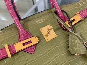 HERMÈS Birkin 30 Porosus Crocodile Krokodil Bag KrokoTasche Handtasche New - Bild 1 von 12