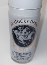 Vintage 1966 KENTUCKY DERBY Church Hill Downs Frosted Mint Julep glass