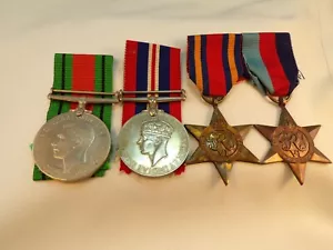 Militärmedaille "W LYON" Set X4 45 Sterne Burma Star War Medaille & Verteidigung (4055) - Bild 1 von 13