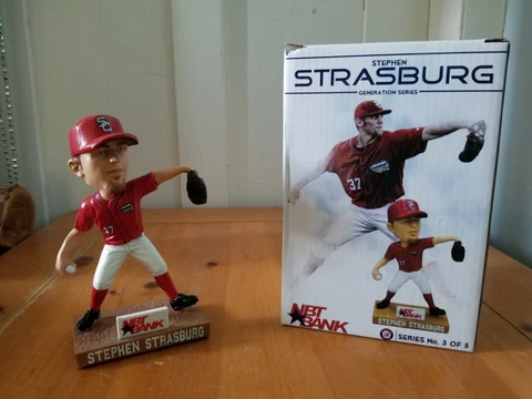 2016 Stephen Strasburg #37 Syracuse Chiefs Bobblehead Washington Nationals Cover