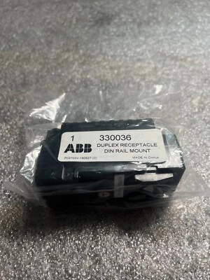 NEW ABB 330036 Duplex Receptacle Din Rail - Image 1 of 2