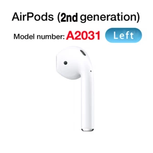 Pour Apple AirPods côté gauche SEULEMENT 2e génération AirPods A2031 remplacement gauche - Photo 1 sur 3