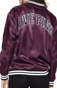 Victoria's Secret PINK "Love Pink" Bomber Jacket ~ Size: Large - Picture 1 of 3