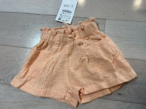 Pantalones Cortos Zara Niñas Pequeñas 3-4 Años Nuevo $26 Ojales Bolsillos - Imagen 1 de 6