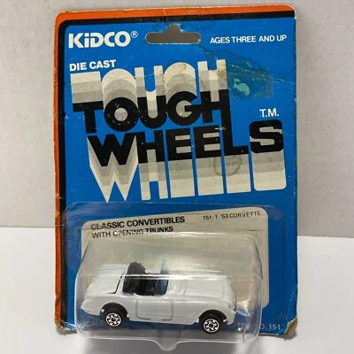 Kidco Tough Wheels 151-1 1980 clásico convertible blanco '53 Corvette nuevo en caja 1/60 HK Foto 1 de 4