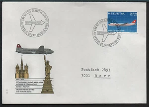 ✔️ HELVETIA SCHWEIZ SWITZERLAND SUISSE SWISS NICE FDC COVER AIRPLANES - Picture 1 of 1