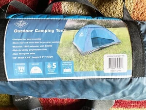 Talon Outdoor Camping Tent 4 Person Blue 83"x83"x 51" - Picture 1 of 2