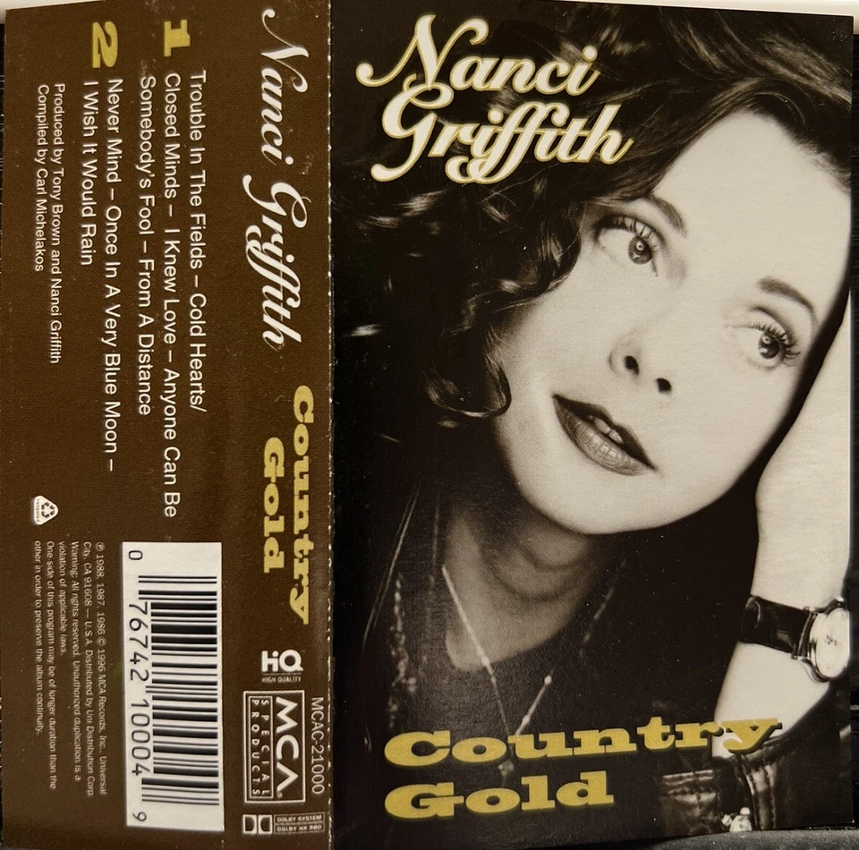 Nanci Griffith-Country Gold (Cassette, Jan-1996, MCA Records) - Image 1 of 1