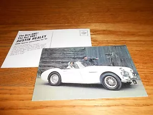 1963 AUSTIN-HEALEY 3000 SPORTS VINTAGE ORIGINAL POSTCARD / '63 BROCHURE - Picture 1 of 1