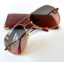 vintage CARTIER VENDOME red lacquer sunglasses 22K SMALL 56*16 custom lenses
