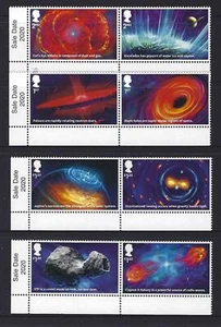 GREAT BRITAIN 2020 VISIONS OF THE UNIVERSE SALE DATE PAIRS UNMOUNTED MINT, MNH - Picture 1 of 1