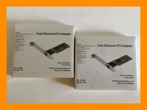 OD-IEA-100 Fast Ethernet PCI Adapter - Rates Up To 200Mbps - QUANTITY 2!! - Picture 1 of 3