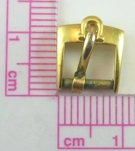 Vintage Omega Gold Plated Wristwatch Band Buckle - 7.6mm Wide - Parts / Repair - Picture 1 of 4