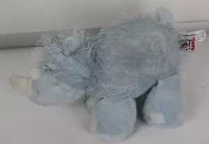 Ganz Webkinz Rhino HM196 Light Blue Plush 9" No Code - Picture 1 of 7