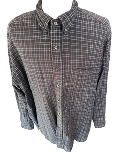 Brooks Brothers 346 braun kariert Baumwolle Herren Flanellhemd 2XL - Bild 1 von 4