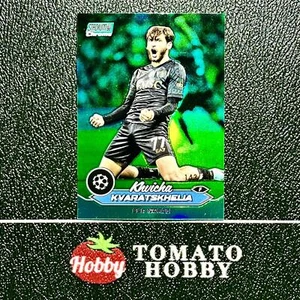 TOPPS STADIUM CROMO UEFA 2023-24 KHVICHA KVARATSKHELIA /150 RIFRATTORE VERDE - Foto 1 di 2