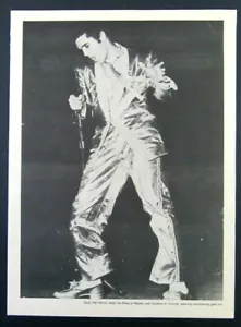 Vintage ELVIS PRESLEY IN TORONTO 8"x11" Magazine Page Pin-Up Poster - Picture 1 of 1