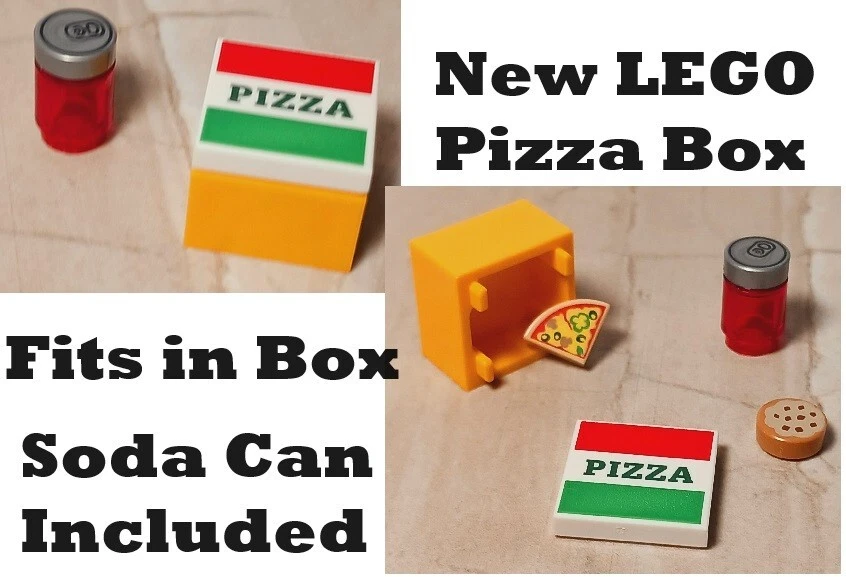 New LEGO Pizza Box Delivery Bag Soda Can Sliced Supreme Olives Cookie Choco - Image 1 of 1