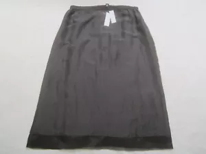 Maxi gonna Eileen Fisher in bianco lino/seta taglia 3X. NUOVO - Foto 1 di 13