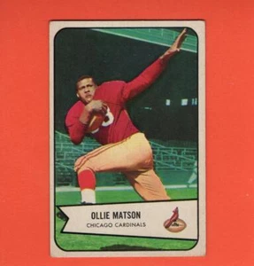 1954 Bowman #12 Ollie Matson (Hall of Fame) VG/EX Chicago Cardinals #33686 - Picture 1 of 2