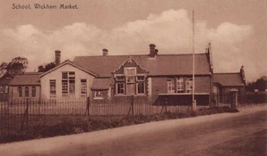 SCHOOL WICKHAM MARKET - SUFFOLK - RAPHAEL TUCK - E CLARKE - Picture 1 of 3