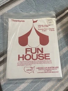 NOS NEW TEXAS INSTRUMENTS TI-99/4A Diskette 5.25” FUN HOUSE Rare 1982 - Picture 1 of 3