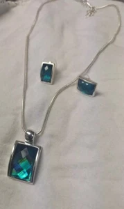 Kenneth Cole Jewelry Set. Necklace And Earrings - Picture 1 of 20
