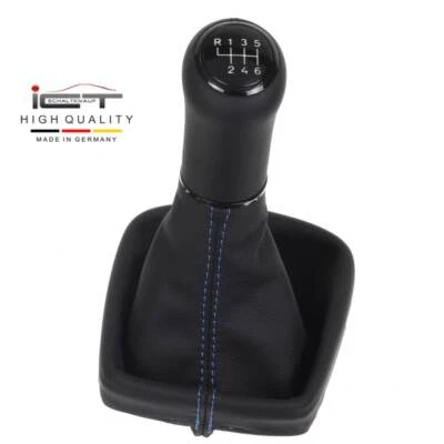 Pomo de cambio de marchas para Ford Galaxy Seat Alhambra VW Sharan 1 Tipo 7M costura azul D64 Foto 1 de 4
