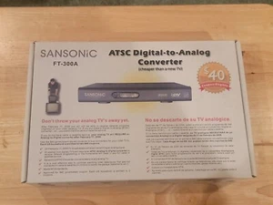 SANSONIC Model FT-300A Digital-to-Analog Converter Box w/Remote! NEW!! ATSC - Picture 1 of 3