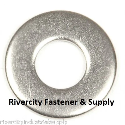 RIVERCITY FASTENER & SUPPLY (100) M4 Metric Stainless Steel Flat Washer A2 / 18-8 / SS 4mm Washers