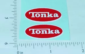 Paar Tonka 1976-77 ovale Logo Aufkleber TK-001H - Bild 1 von 1