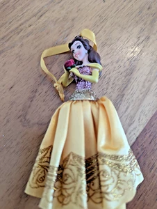 Disney Store Sketchbook Belle with Rose Beauty & the Beast Hanging Ornament 2014 - Picture 1 of 6