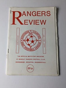 Bradley Rangers v Maltby NCE League Football Programme 1987 - Picture 1 of 3