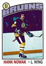 Custom made topps-style 1976-77 Boston Bruins Hank Nowak hockey card 1