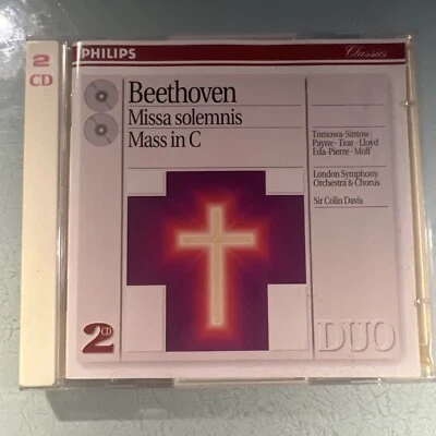 Beethoven: Missa Solemnis; Mass in C (CD, Jun-1993, 2 Discs, Philips) Foto 1 de 4