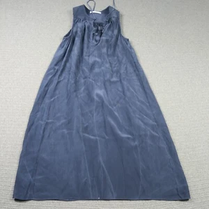 Scanlan & Theodore Womens Maxi Dress 8(AU) XS Navy Blue Pure Silk Sleeveless - Picture 1 of 11