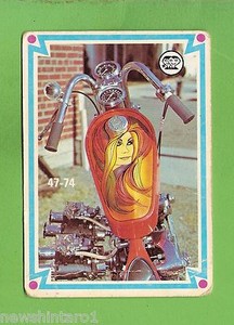 #D215. 1974  SCANLENS CHOPPERS & HOT BIKES CARD #37  47-74