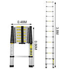 Alu Teleskopleiter Ausziehbar 2,6 - 3,8M Hhe Stehleiter Ladder Mehrzweckleiter