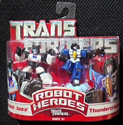 2007 Hasbro Transformers Robot Heroes Autobot Jazz / Thundercracker Diaclone NY - Image 1 of 2