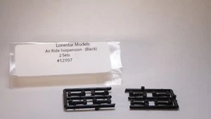 HO 1/87 Lonestar 12107 Air Ride Trailers Suspension (2 sets) - Black - Picture 1 of 1